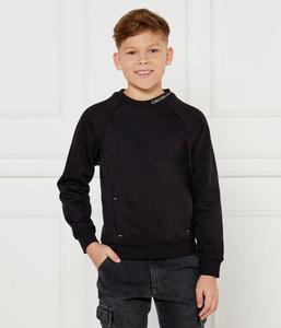 Толстовка детская Calvin Klein Jeans с логотипом на воротнике, черный