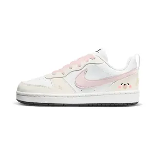 Nike Кроссовки для скейтбординга Court Borough Milk Cute Bear низкие детские unisex желтый розовый