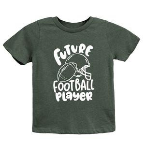 Футболка с короткими рукавами и рисунком для малышей «Футболист будущего» The Juniper Shop, цвет Heather Forest