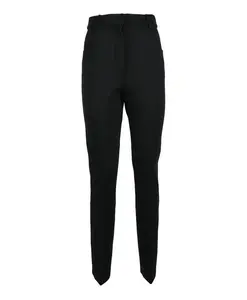 Брюки из эластичной ткани, смешанной с шерстью Sportmax, черный