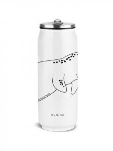 Mr. & Mrs. Panda Термос с изображением ламантина, охлаждающего без слогана, белого цвета