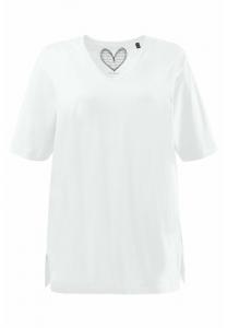 Базовая футболка PLUS SIZE RELAXED FIT V-NECK TEE  Ulla Popken, белый