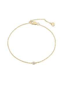 Glanzstücke München Браслет из стерлингового серебра с топазом в оправе из желтого золота