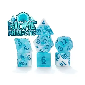 Набор Flowstone Poly — Биом Антарктики (7), Miscellaneous Dice & Accessories (Gate Keeper Games)