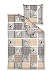 Traumschloss Постельное белье Renforcé - бежевое, серое, в коричневую клетку