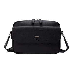 TUMI Кожаная сумка через плечо женская черная