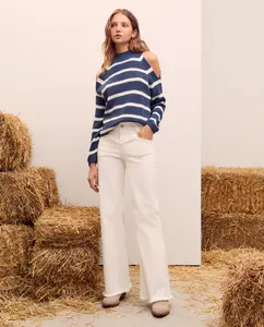 Женские брюки с бахромой Green Coast, песочный