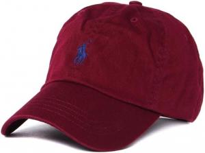 Polo Ralph Lauren мужская бейсболка из хлопчатобумажного чино, Classic Wine
