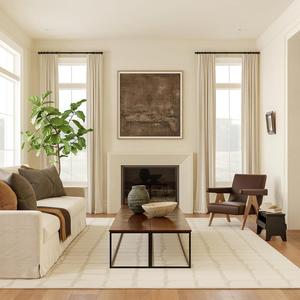 Ковер nuLOOM, 191 x 275 см,  Eunice Checkered для гостиной, спальни и столовой, цвет beige, можно стирать в стиральной машине