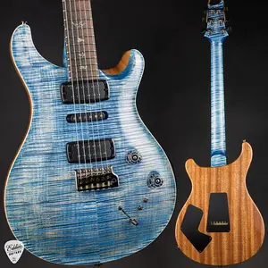 PRS Eddie's Guitars Wood Library Modern Eagle V Brazilian - Потертый голубой джинсовый сатин