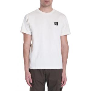 Compass Patch Crewneck T Shirt STONE ISLAND, белый
