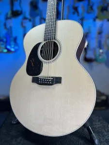 Акустическая электрогитара Martin Grand J-16 с 12 струнами для левшей - натуральная, подлинная сделка! 228 ПРОЙДЕНО PLEK’D!