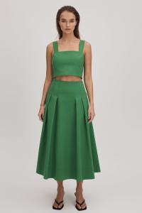 Короткая блузка на толстых бретелях Florere, зеленый