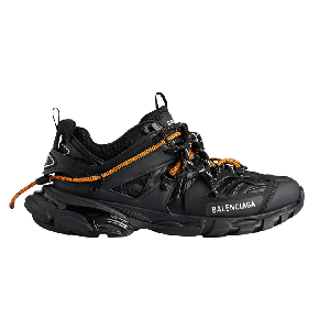 Кроссовки Balenciaga Track Trail Laces Sneaker 'Black Orange', черный