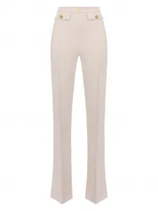 Брюки с пуговицами Elisabetta Franchi, нейтральный