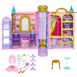 Детская кукла Disney Princess Castle Shaped Portable Wardrobe Play Set doll, розовый