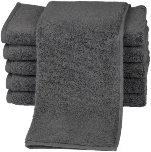 Полотенца гостевые ROSS "Sensual 9000", (6 шт.), облагороженные маслом алоэ вера 30х50 см (6 шт.), цвет anthrazit