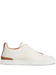 Кожаные кроссовки Zegna, белый