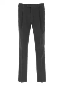 Плиссированные брюки PT Torino, серый