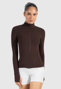 Тренировочная куртка кенна с воротником-стойкой и застежкой-молнией Smilodox, Braun