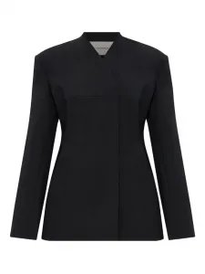 Двубортное пальто на пуговицах Entire Studios, черный