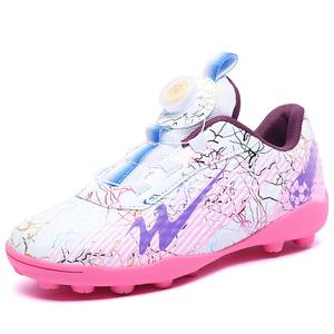 Футбольные бутсы женские с низким верхом белый/розовый Binary