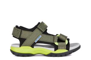 Сандалии J Borealis для мальчика Geox, зеленый