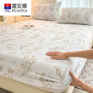 Fuanna Простыня на резинке 120х200 см, вельвет, флис, утепленная, цвет Linglong Huayu