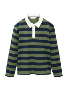 Рубашка MANGO KIDS, зеленый