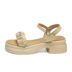 Сандалии с одним ремешком женские ZHR, Light Yellow