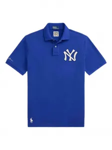 Поло с короткими рукавами New York Yankees Polo Ralph Lauren, синий