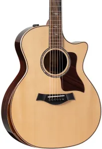 Taylor-guitars Акустическая электро-гитара Taylor 814ce Grand Auditorium V-Class - (с подлокотником с радиусом и жестким футляром)