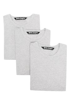 Palm Angels комплект из трех футболок с круглым вырезом, серый