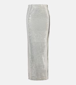 Макси-юбка с пайетками Rotate, Bright White