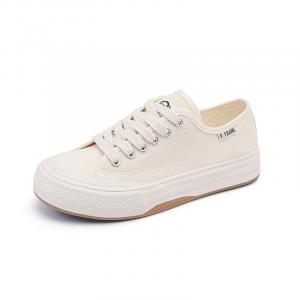 PAUL FRANK Женские белые износостойкие парусиновые туфли с низким верхом