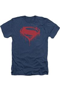 Футболка / футболка для взрослых «Бэтмен против Супермена» с брызгами Gildan, темно-синий