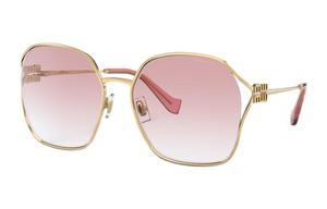 Солнцезащитные очки с квадратной оправой Logo MIU MIU, Gradient