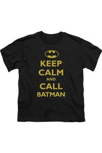 Футболка с коротким рукавом для детей "Batman Call Batman" Gildan, черный
