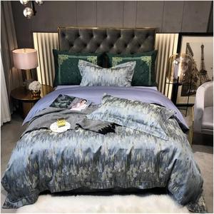 YIZUFU Комплект постельного белья Luxury Egyptian Cotton с вышивкой