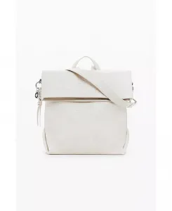 Женский рюкзак Medium chrome с клапаном Desigual, коричневый/бежевый