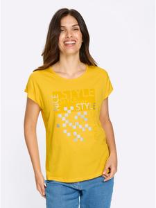 Рубашка с короткими рукавами солнечно-желтого цвета Sieh an!