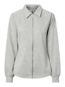 PIECES Толстовка с молнией 'PCFilucca' в сером цвете