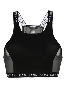 Спортивный бюстгальтер Be Icon DSQUARED2, черный