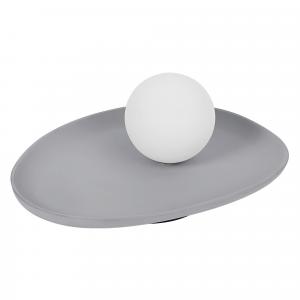 Настольная лампа G9 серого цвета, современная, со стеклом и камнем, степень защиты IP20 Osram, серый