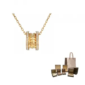 BVLGARI Ожерелье 18K Yellow Gold B.zero1 Rock Diamond