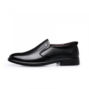 Повседневные кожаные туфли Men's LAORENTOU, черный