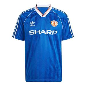 Футболка оригиналы manchester united og 1988 90 третий Adidas, синий
