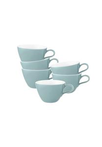 Набор из 6 кофейных чашек для латте Life Seltmann Weiden 370 мл зелёные