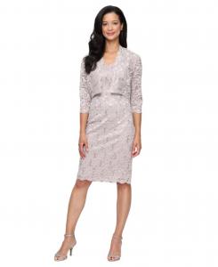 Женское платье-футляр с V-образным вырезом SL Fashions, Buff