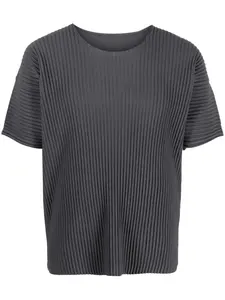 Плиссированная футболка Homme Plissé Issey Miyake, зеленый